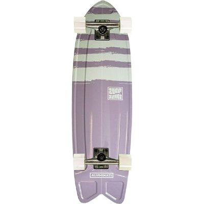 Aluminati Stripes Summer Surf Fishtail Cruiser Skateboard