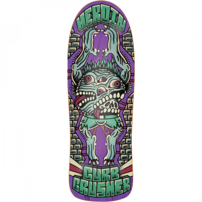 Heroin Curb Crusher X Crawe Skateboard Deck