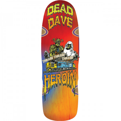 Heroin Dead Dave Ghost Train Skateboard Deck