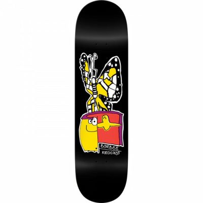 Krooked Barbee Open Black Skateboard Deck