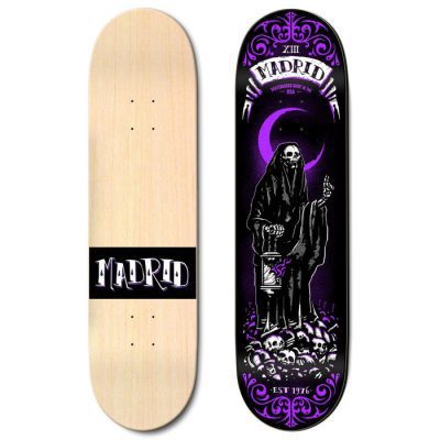 Madrid Reaper Skateboard - Augmented Reality Tarot Card Series