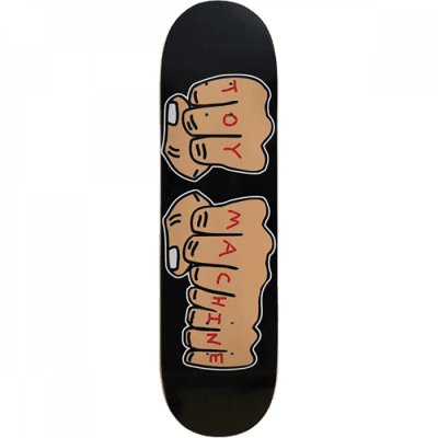 Toy Machine Fists Black Skateboard Deck