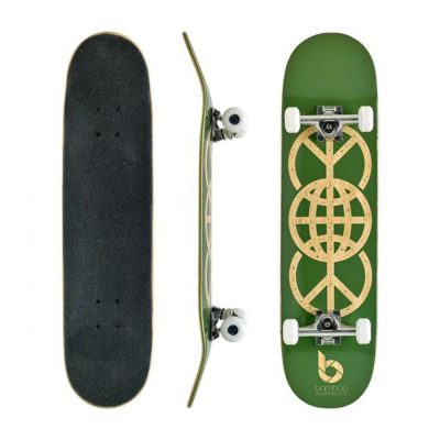 World Peace Graphic Bamboo Skateboard