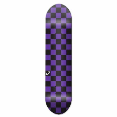 Yocaher Checker Purple - Skateboard Deck