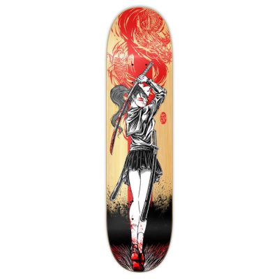 Yocaher Girl Samurai Dragon - Samurai Series - Skateboard Deck